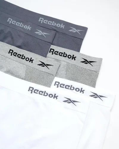 Vista 2 de Reebok Ropa interior para mujer Paquete de 6 calzones sin costuras de pierna larga (S-3XL)