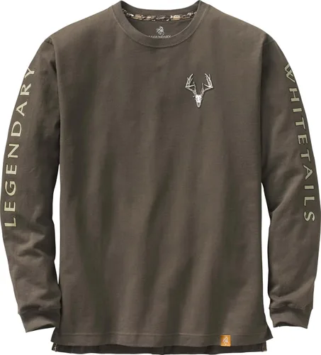 Vista 17 de Legendary Whitetails Camiseta de manga larga para hombre con diseño gráfico, 100% algodón preencogido de alta calidad Negro