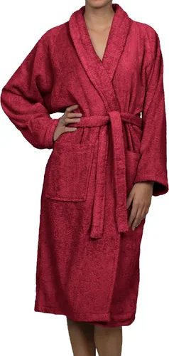 Vista 2 de SUPERIOR Bata de rizo unisex de algodón, batas suaves y absorbentes para hombres y mujeres, accesorios de baño