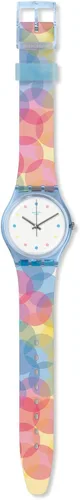 Vista 2 de Swatch GS159 - Reloj de cuarzo para mujer con correa de silicona, multicolor