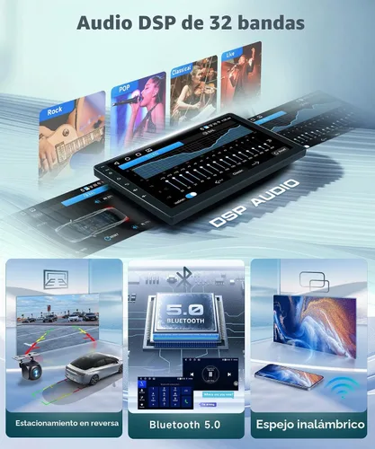 Vista 5 de Radio estéreo para coche 4G+64G para Nissan Altima 2008-2012 con CarPlay Android Auto, 9 pulgadas IPS pantalla táctil Android 13 GPS WiFi Bluetooth