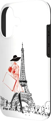 Vista 2 de Vintage Paris Woman - Funda de la Torre Eiffel para iPhone 17