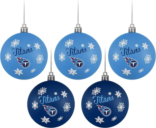 Vista 17 de FOCO Dallas Cowboys NFL 5 Pack Shatterproof Ball Ornament Set