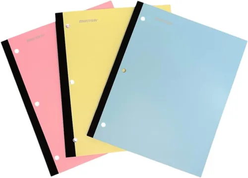 Vista 8 de Mintra Libreta Inalámbrica 3pk - 80 Hojas - Rayado Universitario (Hielo Ártico, Aceite de Chile, Oliva Verde)