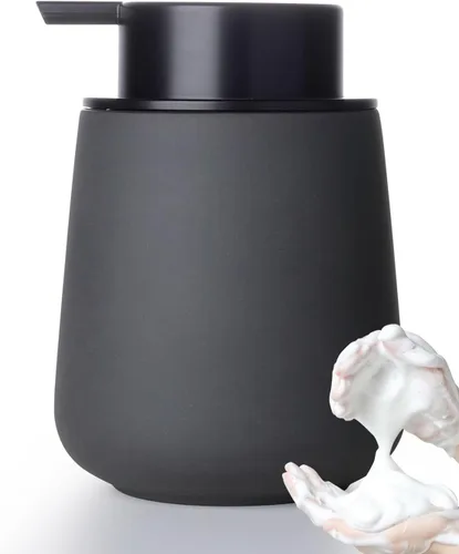 Vista 10 de INGOFIN Dispensador de Jabón de Cerámica Espumoso - Dispensador de Jabón de Mano de 12oz de Espuma para Baño, Dispensador de Platos Moderno