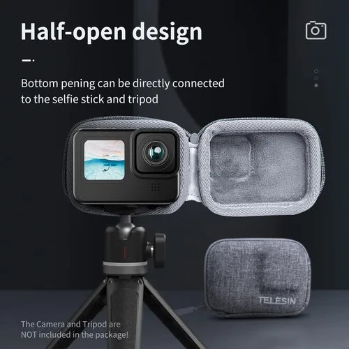Vista 3 de TELESIN Funda protectora pequeña para GoPro 12 11 10 9 Insta360 Ace Pro Accesorios