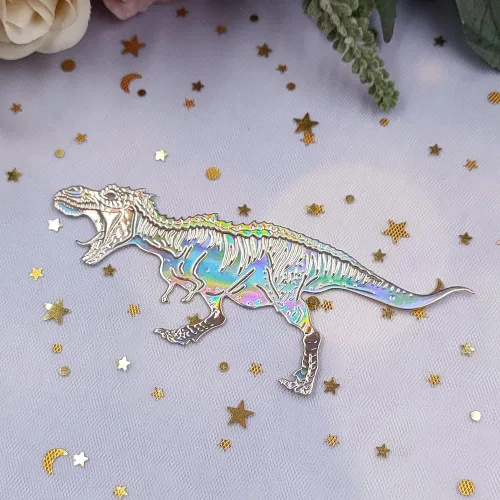 Vista 3 de 5 piezas de metal troquelados de dinosaurio de Pascua, troqueles de animales de dragón, plantillas de molde de plantillas para manualidades