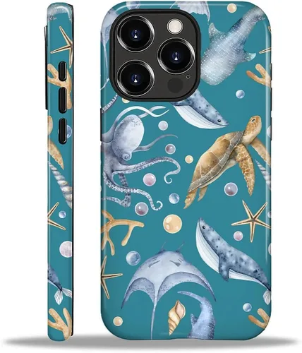 Vista 47 de Funda para iPhone 11, resistente híbrida 2 en 1, protección completa contra golpes con acabado brillante, diseño de collage de tela a cuadros