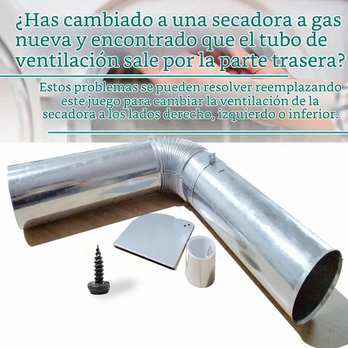 Vista 5 de 3911EZ9131X 383EEL9001B Kit de ventilación lateral universal para secador LG, conjunto de kit de ventilación compatible con Kenmore/Sears, pieza