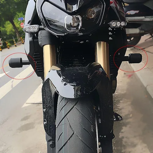 Vista 4 de M para Kawasaki Z900 Z900RS Z1000 ZX-6R ZX-10R motocicleta caída protección marco deslizante carenado protector anti choque almohadilla