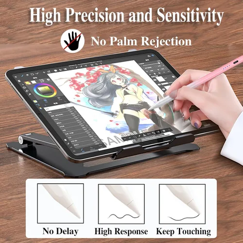 Vista 11 de Estilists - Bolígrafos para pantallas táctiles, bolígrafos magnéticos activos recargables, lápiz capacitivo universal para tableta, lápiz
