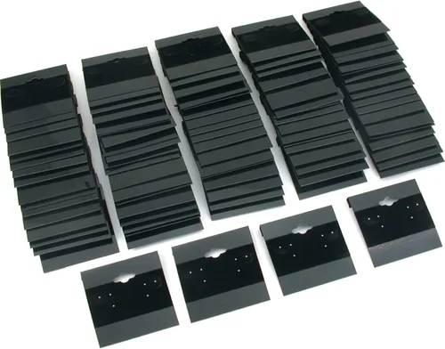 Vista 2 de 100 tarjetas de pendientes y vitrina giratoria giratoria de 8.5 pulgadas