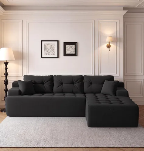 Vista 12 de Fond&Found - Sofá modular modular no requiere montaje, sofá modular de gran tamaño para sala de estar y oficina