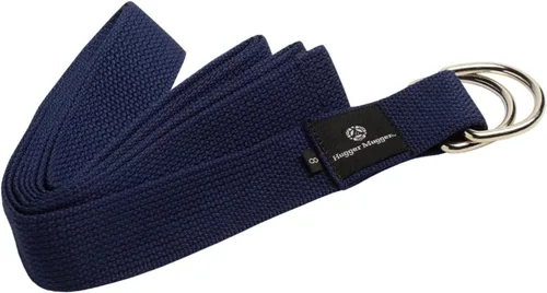 Vista 5 de Hugger Mugger Correa de yoga de algodón con anillo en D, algodón súper fuerte, hebilla de anillo en D de metal, múltiples longitudes disponibles