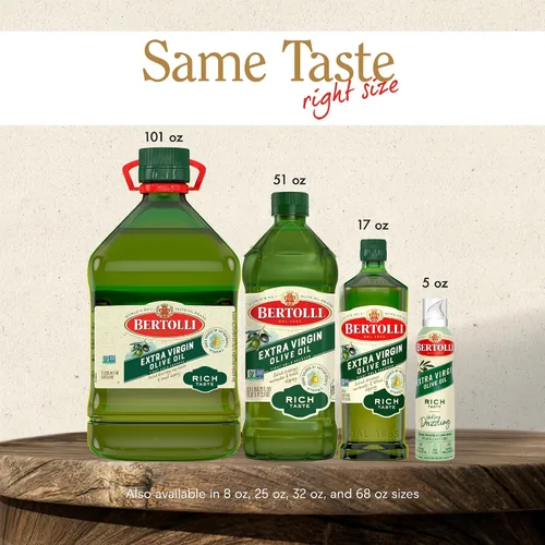 Vista 9 de Bertolli Aceite de oliva virgen extra, sabor rico, primer prensado en frío, 32 onzas líquidas