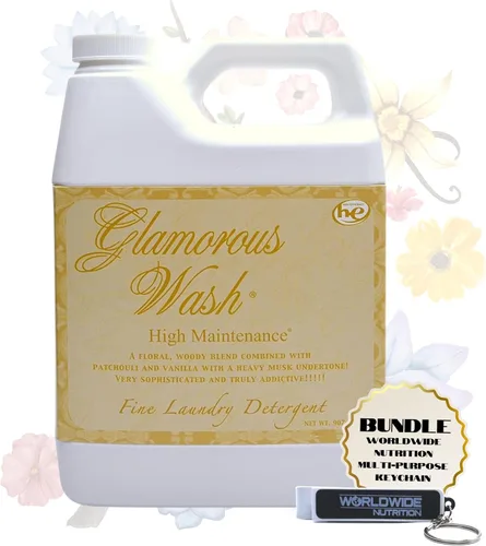 Vista 13 de Worldwide Nutrition Paquete Compatible con Tyler Glamorous Wash Diva Detergente Líquido para la Ropa - Lavable a Mano y a Máquina Detergente