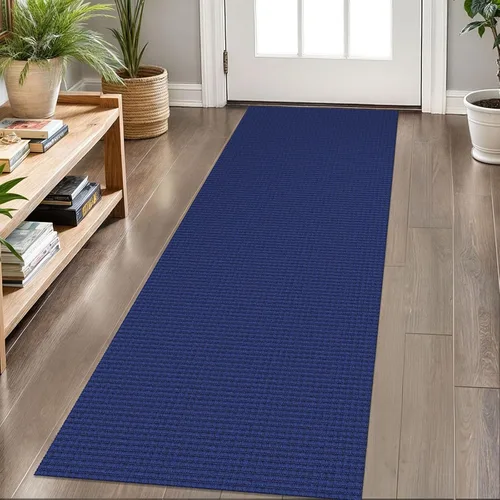 Vista 60 de KOZYFLY - Tapetes de pasillo, lavables, con respaldo de goma antideslizante, tapete de algodón para interiores, entrada, puerta trasera, habitación