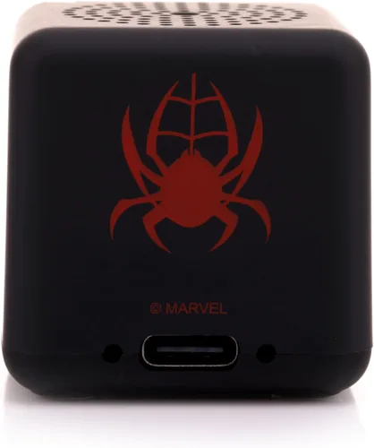 Vista 4 de Bitty Boomers Marvel: Miles Morales - Bitty Box Llavero Altavoz Bluetooth de 1.3 pulgadas