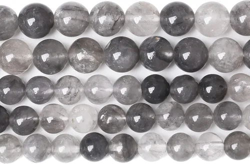 Vista 23 de 4MM 86 piezas Cuentas sueltas de piedra natural de amazonita calcedonia para hacer joyería DIY Pulsera Collar 1 hebra