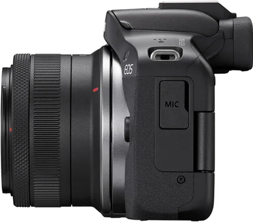 Vista 5 de Canon Cámara sin espejo EOS R50 con lente de 0.709-1.772 in + filtros de lente + estuche + paquete de accesorios (renovado)
