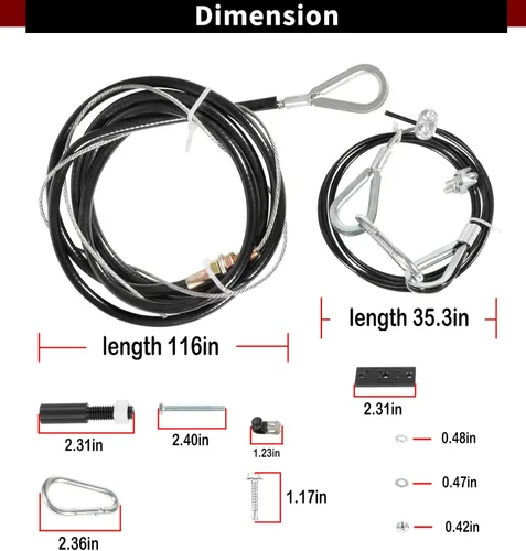 Vista 7 de Sistemas de freno para remolque plano de RV, kit de arnés de cable extra de Ready Break conectado con el pedal de freno, funciona entre autos