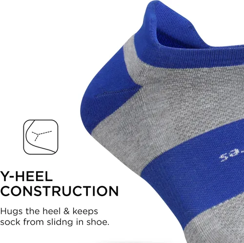Vista 5 de Feetures Calcetines tobilleros de alto rendimiento Max Cushion Calcetines invisibles para mujeres y hombres con lengüeta en el talón (1 par)