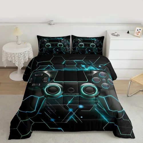 Vista 35 de Erosebridal Juego de edredón de hojas de cannabis, juego de ropa de cama de marihuana con estampado colorido de plantas, decoración bohemia de 2