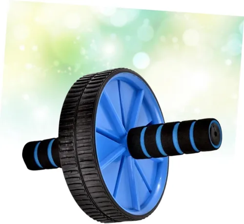 Vista 3 de Rueda de rodillo abdominal para ejercicio abdominal, para entrenamiento de núcleo, rebote automático, rueda abdominal, silencio abdominal