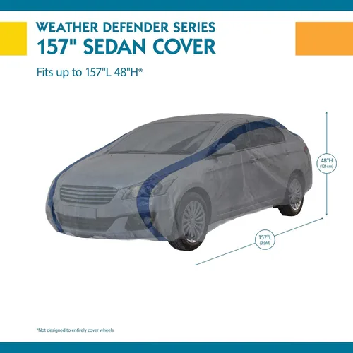 Vista 3 de Funda para autos Duck Covers Weather Defender, se adapta a sedanes de hasta 13 pies y 1 pulgada de largo