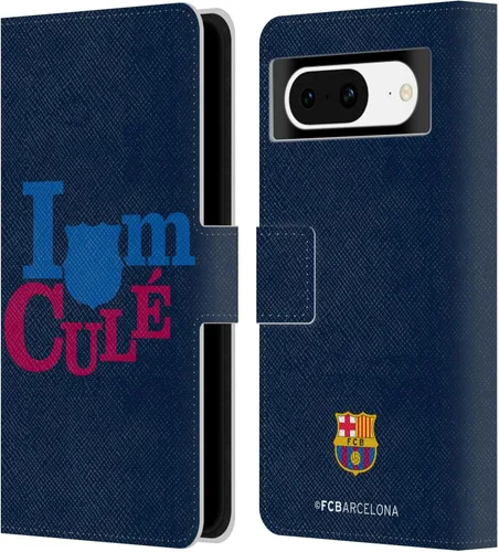 Vista 7 de Head Case Designs Officially Licensed FC Barcelona Ball Pattern Campions Leather Wallet Case Compatible with Google Pixel 8