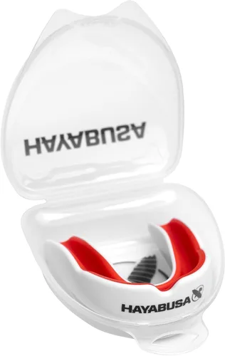 Vista 11 de Hayabusa Combat Sports - Protector bucal para jóvenes, niños y adultos, viene con funda, color negro/dorado, juvenil