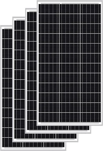 Vista 10 de ExpertPower Panel solar monocristalino de 100 vatios y 12 voltios, diseño compacto de 35.43 x 22.83 x 1.18 pulgadas, módulo de alta eficiencia