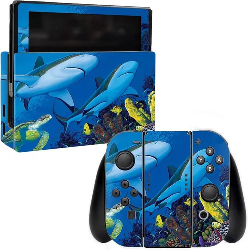 Vista 20 de MightySkins Skin compatible con Nintendo Switch – Delfines nariz de botella Funda protectora de vinilo duradera y única Fácil de aplicar, quitar