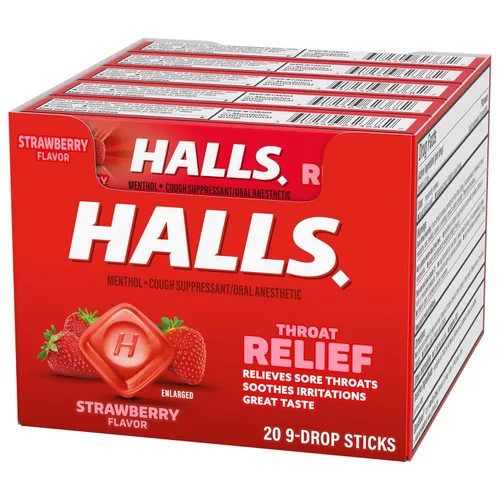 Vista 13 de Caramelos para la tos Halls (Paquete de 20).