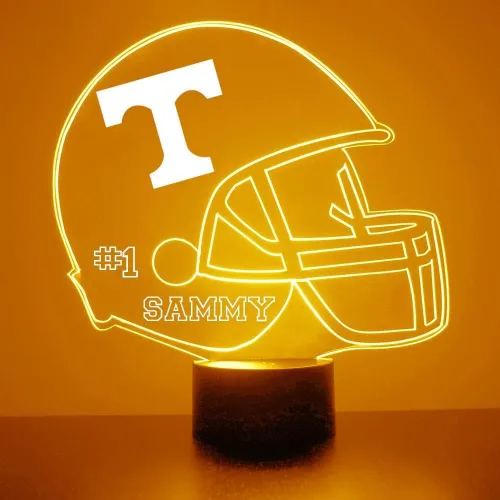 Vista 10 de Lámpara de luz nocturna personalizada con logotipo de la universidad de Tennessee Volunteers College con control remoto - 2