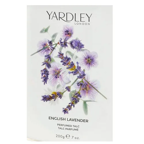 Vista 2 de Lavanda inglesa de Yardley of London, talco perfumado de 7 oz (200 g)