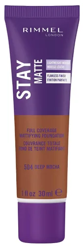 Vista 33 de 3 x Rimmel London Stay Matte - Base líquida mousse mate 30ml - 201 Beige clásico