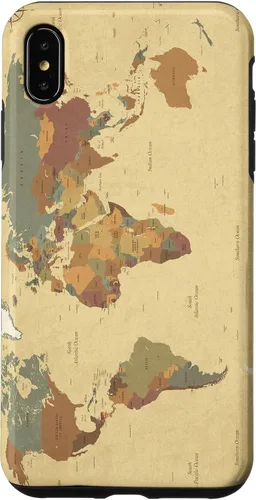 Vista 11 de Funda para teléfono inteligente con diseño de mapa mundial para iPhone 17