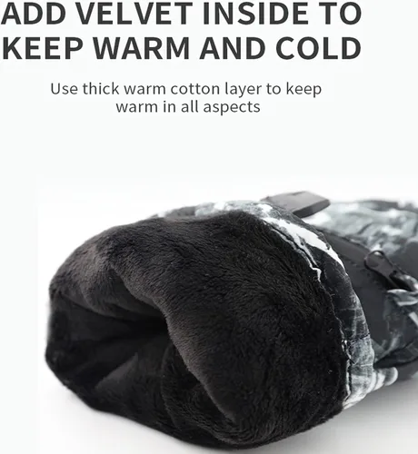 Vista 6 de EDIACE Guantes de esquí - Guantes de snowboard impermeables con pantalla táctil de 30 F para hombres, mujeres, niñas, niños, jóvenes, guantes