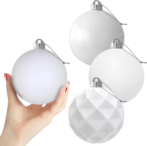 Vista 166 de Esferas pequeñas de Navidad de bronce y dorado de 1.6 pulgadas, adornos para decoración de árbol de Navidad, bolas colgantes inastillables