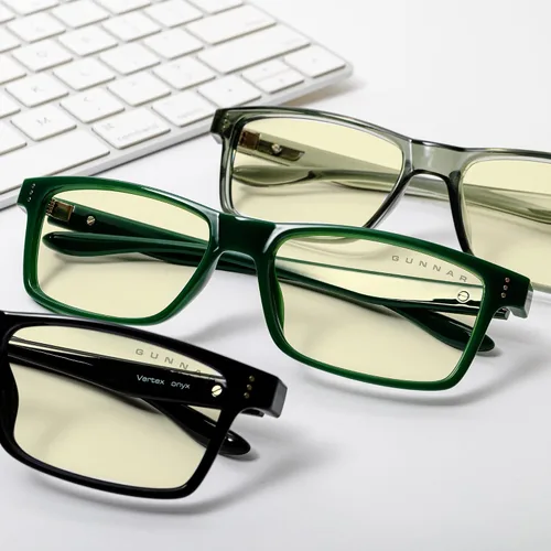 Vista 8 de Gunnar - Gafas prémium para juegos y computadora - Bloquean 35-98% de luz azul - Vertex