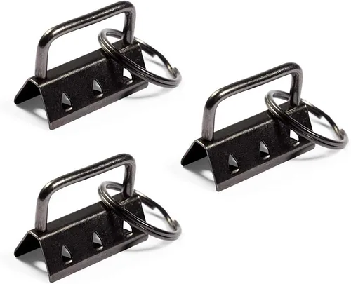 Vista 16 de SPEEDWOX Accesorios para llavero con anillo dividido, juego de correas para manualidades