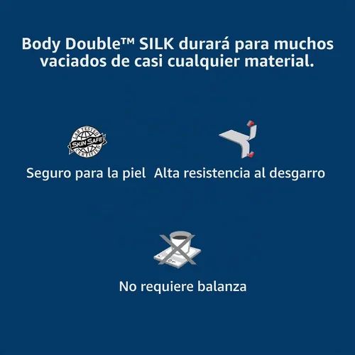 Vista 7 de Silicona de seda doble de cuerpo liso - Unidad de pinta