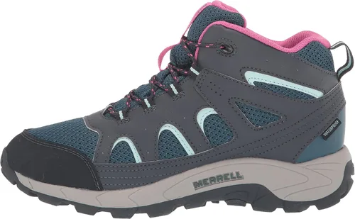 Vista 8 de Merrell Botas de senderismo impermeables Oakcreek de encaje medio para niños