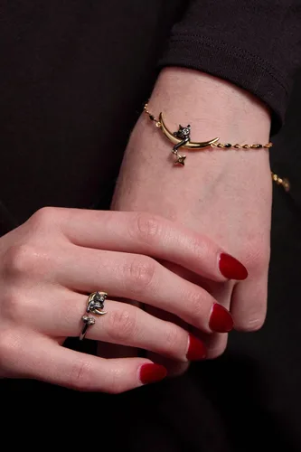 Vista 4 de Alex and Ani Celestial Bracelets with Sculptural Silhouette, Nickel-Free Design, Whimsical Accessory