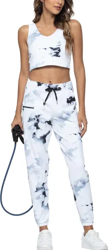 Vista 202 de Kcutteyg - Pantalones deportivos con bolsillos para mujer, diseño suave, ligero y de secado rápido, para entrenamiento, gimnasia, yoga y correr