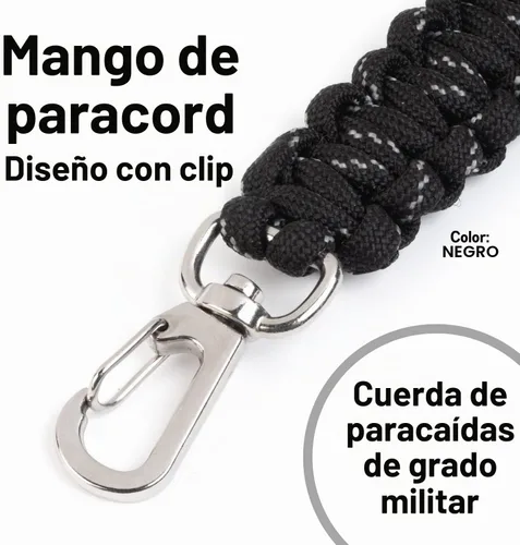 Vista 4 de Gearproz HydroCord 2.0 - Mango de cuerda de paracaídas para botellas de 12 Negro