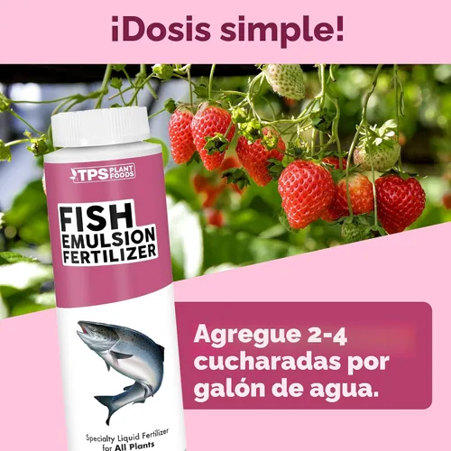 Vista 3 de Fertilizante de Emulsión de Pescado, Alimento Completo de Emulsión de Pescado para Plantas, 8 oz (250mL)