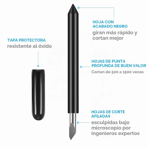 Vista 2 de 10 piezas de cuchillas de corte de punta profunda compatibles con máquinas de corte Maker/Maker 3/Explore Air/Air 2/Explore Air 3; cuchillas