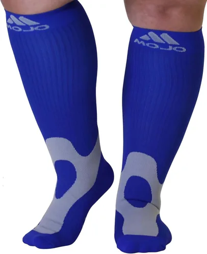 Vista 8 de Mojo A601R - Calcetines de compresión médica para mujeres y hombres, 20-30 mmHg, hasta la rodilla para dolor y circulación de venas, A601R
